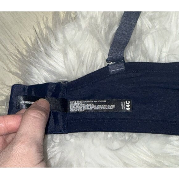 Torrid Curve 360 Back Smoothing Push Up Plunge Bra UW Womens 44C Heather Blue - Picture 7 of 7
